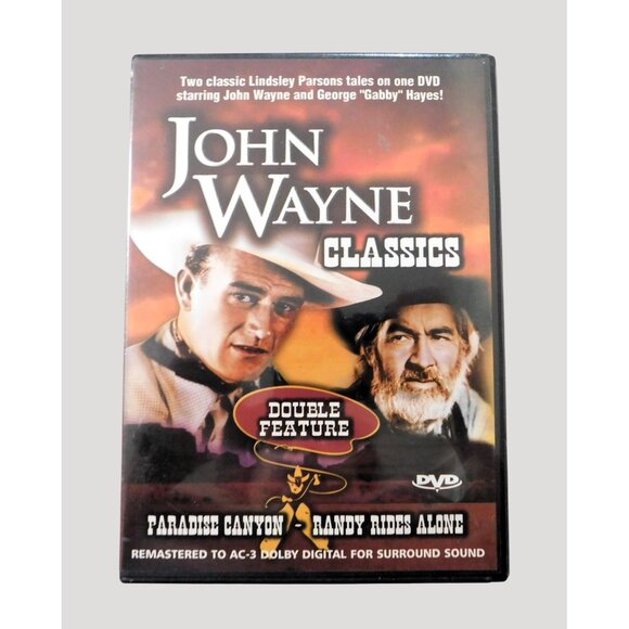 John Wayne Classics Double Feature DVD Paradise Canyon Randy Rides Alone - Picture 1 of 3